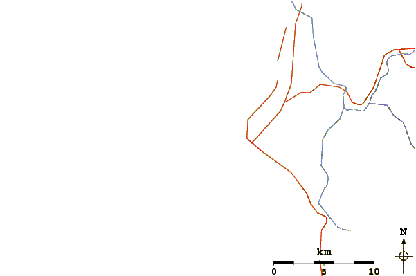 Carreteras y ríos cerca de Garths Reef