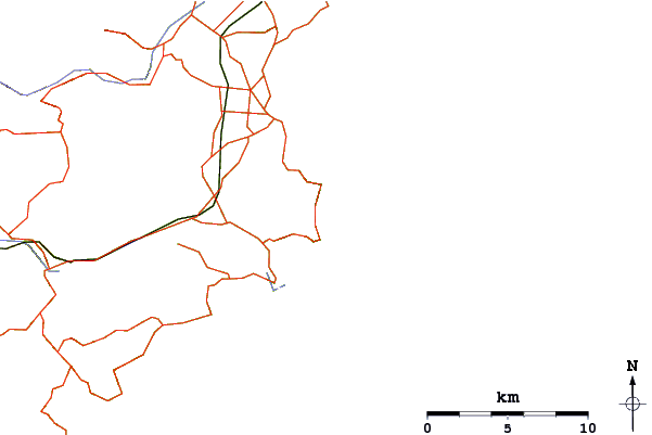 Carreteras y ríos cerca de Gore Bay