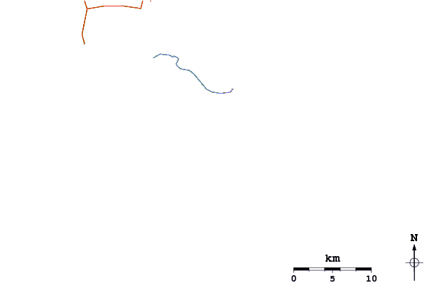 Carreteras y ríos cerca de Grajagan Bay/G-Land