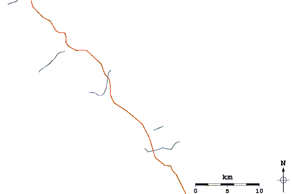 Carreteras y ríos cerca de Great Exhibition Bay