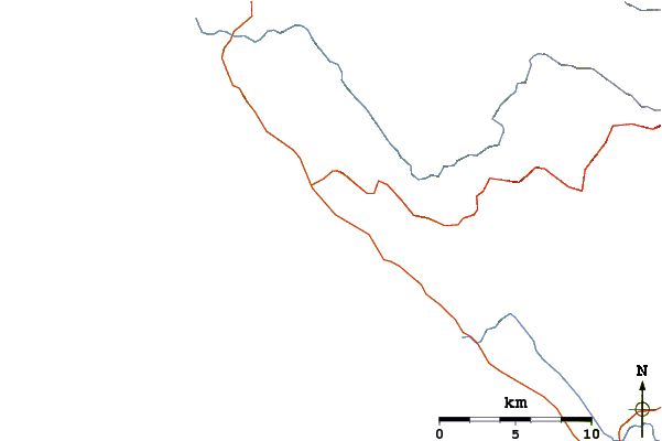 Carreteras y ríos cerca de Gualala Rivermouth