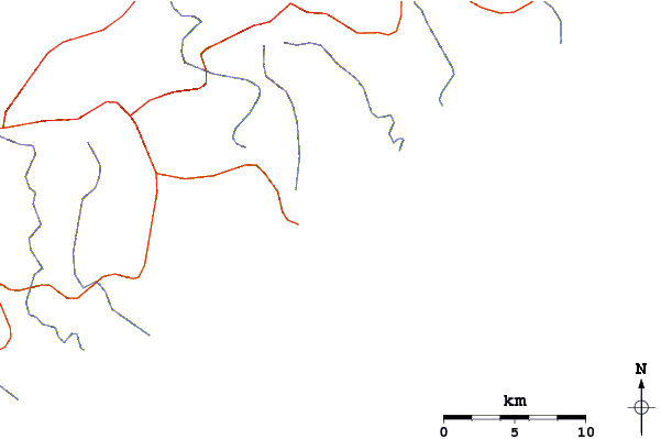 Carreteras y ríos cerca de Hamburg (Port Alfred)
