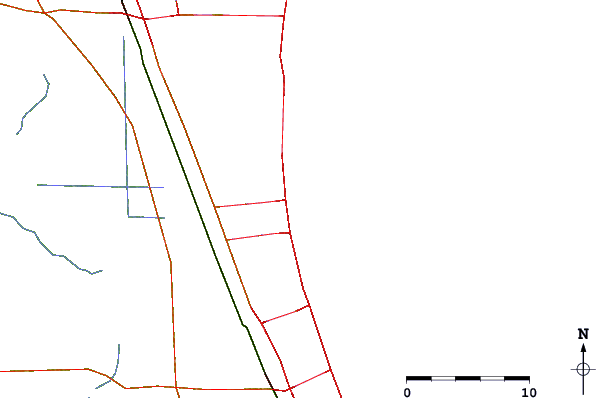 Carreteras y ríos cerca de Hangers