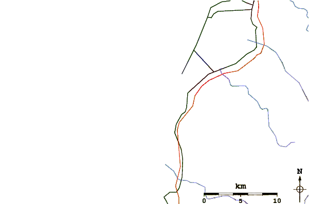 Carreteras y ríos cerca de Harbor Entrance at Eureka