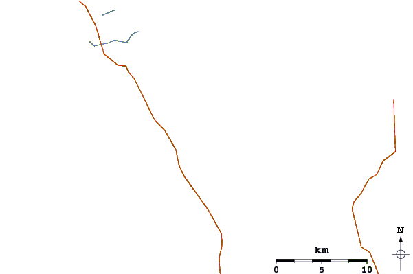 Carreteras y ríos cerca de Houhora Harbour Bar
