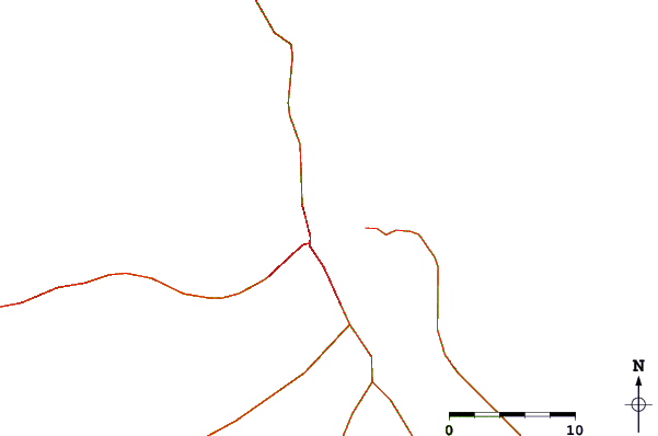Carreteras y ríos cerca de Hilo Breakwall