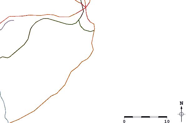 Carreteras y ríos cerca de Horizonte (Mar del Plata)
