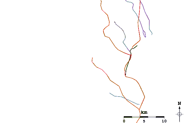 Carreteras y ríos cerca de I and Js