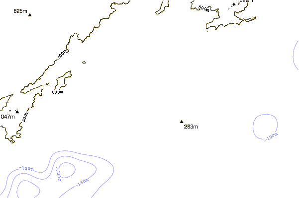 Costa alrededor de Ilha Porchat