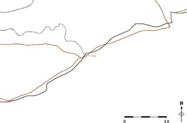 Carreteras y ríos cerca de Ilha de Tavira