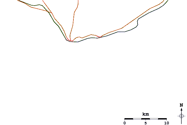 Carreteras y ríos cerca de Ilha do Farol