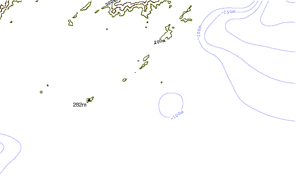 Costa alrededor de Ilha