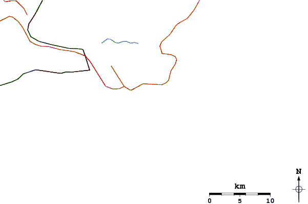 Carreteras y ríos cerca de Ilha