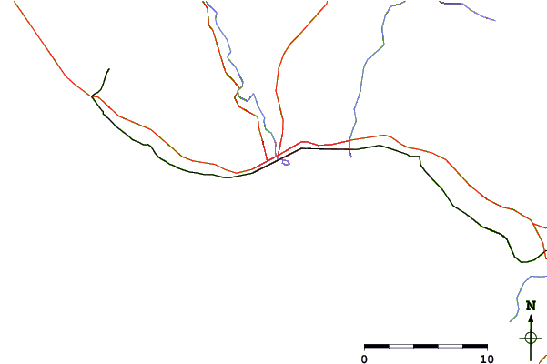 Carreteras y ríos cerca de Indicators