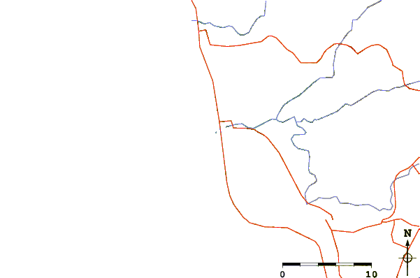 Carreteras y ríos cerca de K-55 1/2