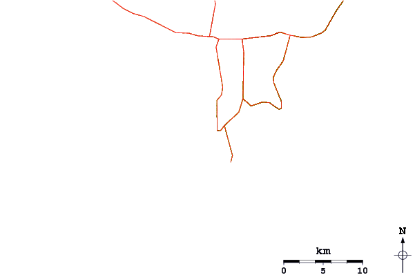 Carreteras y ríos cerca de Kahuku Ranch