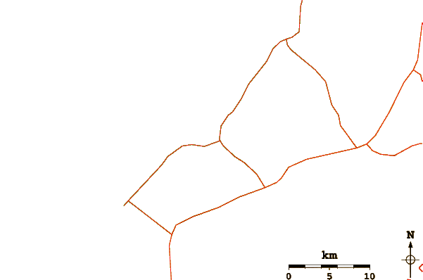 Carreteras y ríos cerca de Kiholo Bay
