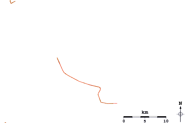 Carreteras y ríos cerca de Kolympithra West (Tinos)