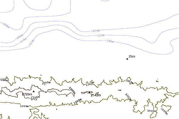 Costa alrededor de La Punta de Las Caracas
