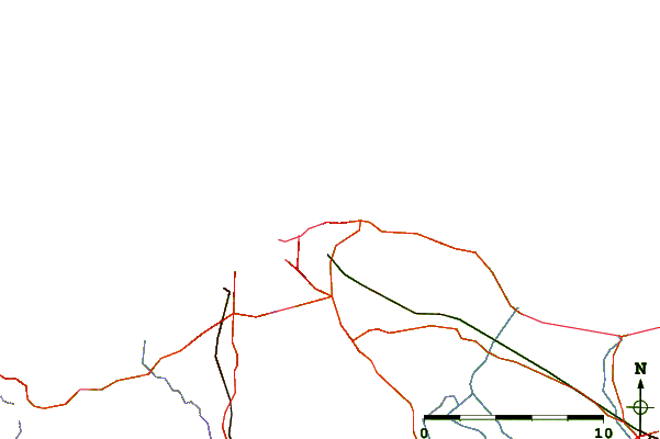 Carreteras y ríos cerca de Le Sillon