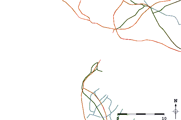 Carreteras y ríos cerca de Le Verdon