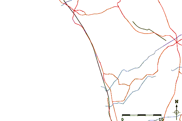 Carreteras y ríos cerca de Leucadia