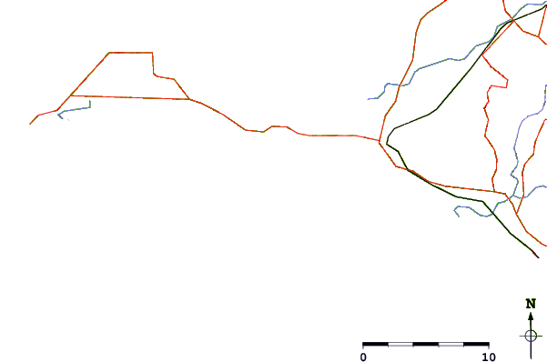 Carreteras y ríos cerca de Magic Lands