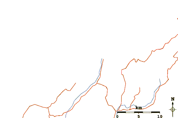 Carreteras y ríos cerca de Magnets