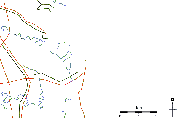 Carreteras y ríos cerca de Main Beach