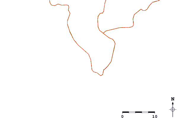 Carreteras y ríos cerca de Mar Azul