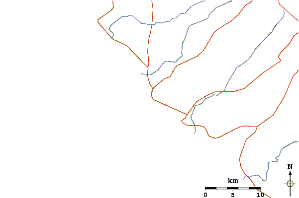 Carreteras y ríos cerca de Masa Chapa