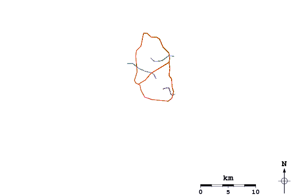 Carreteras y ríos cerca de Maximus Point and Town Lefts