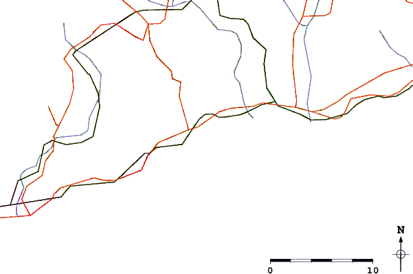 Carreteras y ríos cerca de Baie du Soleil