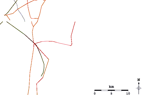 Carreteras y ríos cerca de Meters