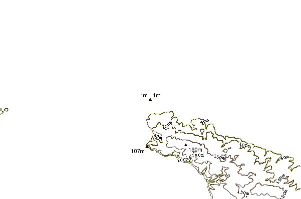 Costa alrededor de Nez Bayard