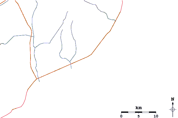 Carreteras y ríos cerca de Nine Palms