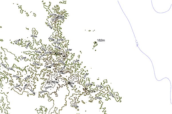 Costa alrededor de Oakura Bay