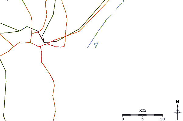 Carreteras y ríos cerca de Oceanic Pier