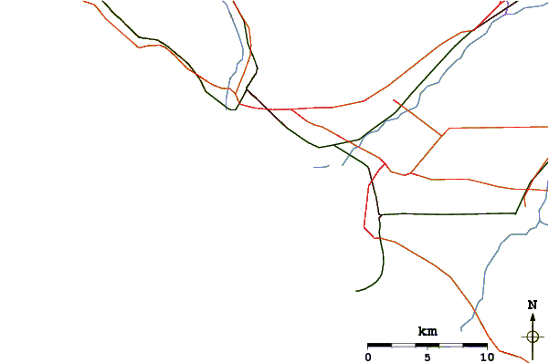 Carreteras y ríos cerca de Oxnard Shores