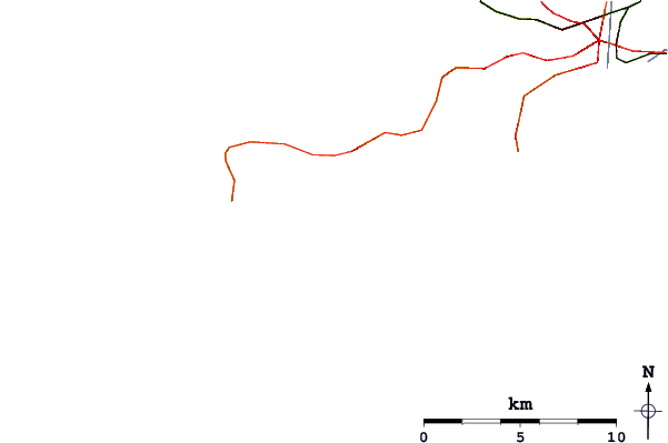 Carreteras y ríos cerca de Oxwich Point