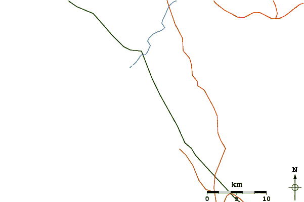 Carreteras y ríos cerca de Oyster Bar Beachbreak