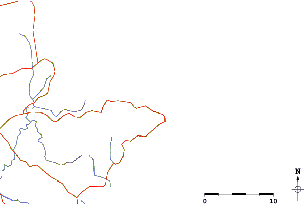 Carreteras y ríos cerca de Pakiri beach