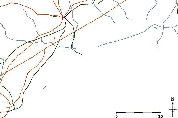 Carreteras y ríos cerca de Palavas - La Mairie