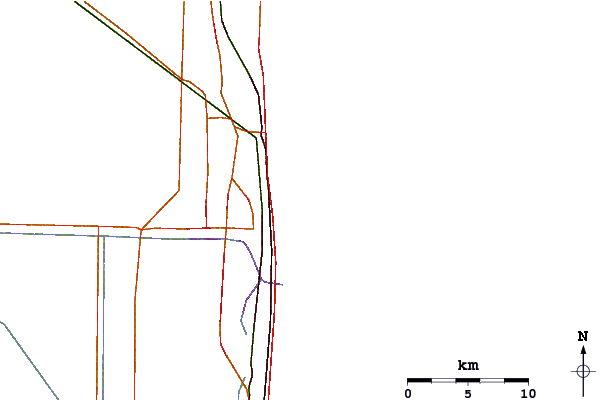 Carreteras y ríos cerca de Palm Beach Jetties