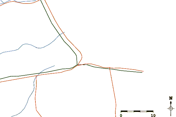 Carreteras y ríos cerca de Palma Sola