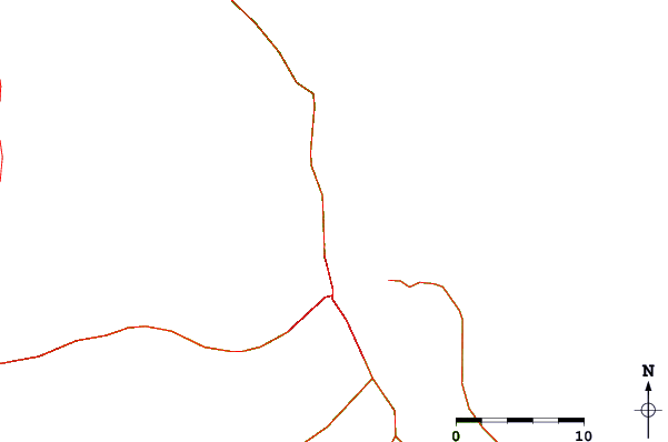 Carreteras y ríos cerca de Papaikou Mill