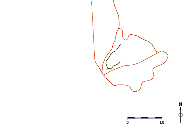 Carreteras y ríos cerca de Paradise Beach