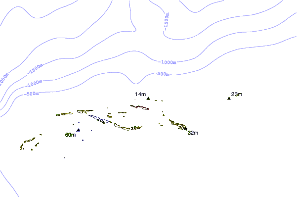 Costa alrededor de Paradise Island