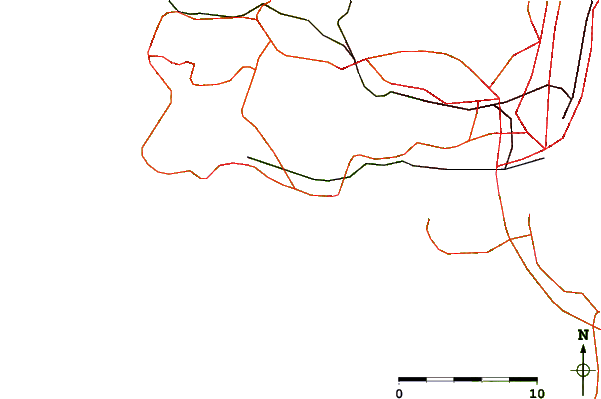 Carreteras y ríos cerca de Parede