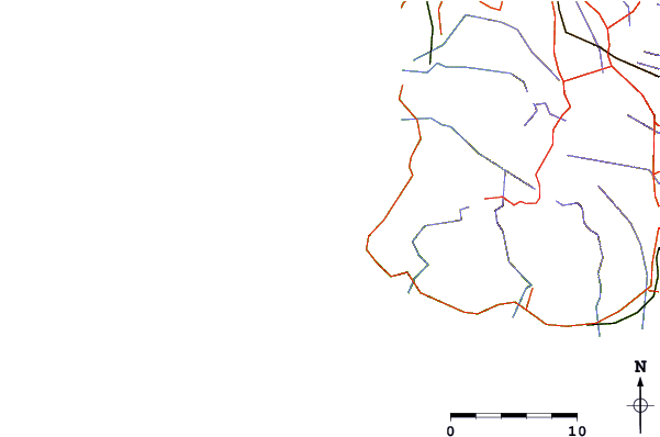 Carreteras y ríos cerca de Passe de L'Ambulante